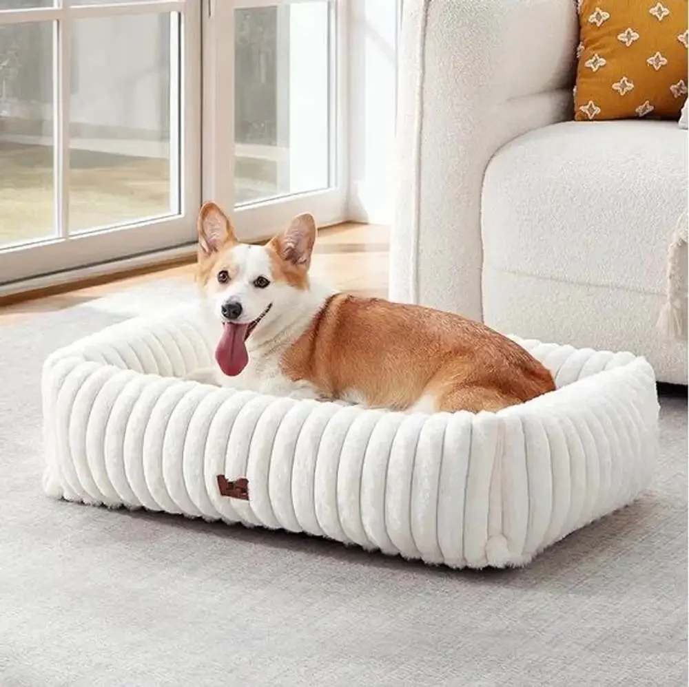 PICK UP ONLY !!! Orthopedic Calming Dog Bed, Plush Memory Foam, Large 35x25x9